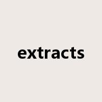 extracts是什么意思