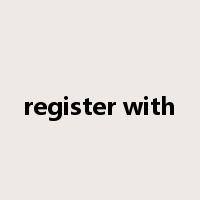 register with是什么意思