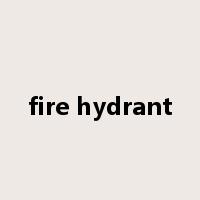 fire hydrant是什么意思
