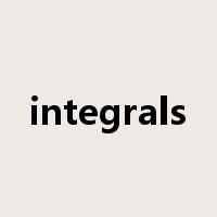 integrals是什么意思