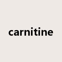 carnitine是什么意思