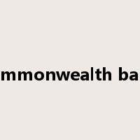 commonwealth bank是什么意思