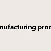 manufacturing process是什么意思