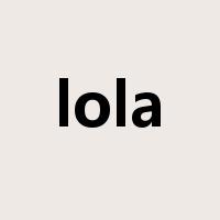 lola是什么意思