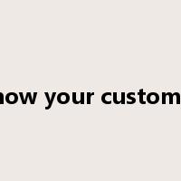 know your customer是什么意思