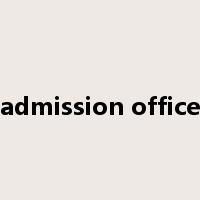 admission office是什么意思