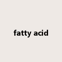 fatty acid是什么意思