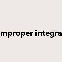 improper integral是什么意思
