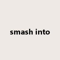 smash into是什么意思