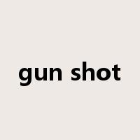 gun shot是什么意思