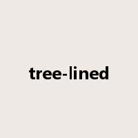 tree-lined是什么意思