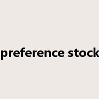 preference stock是什么意思