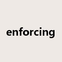 enforcing是什么意思
