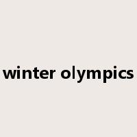 winter olympics是什么意思