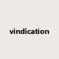 vindication是什么意思