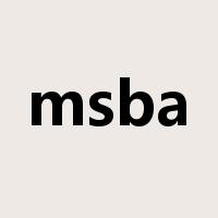 msba是什么意思