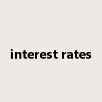 interest rates是什么意思