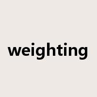 weighting是什么意思
