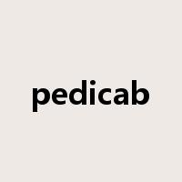 pedicab是什么意思