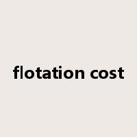 flotation cost是什么意思