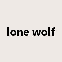 lone wolf是什么意思