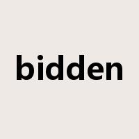 bidden是什么意思
