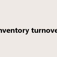 inventory turnover是什么意思
