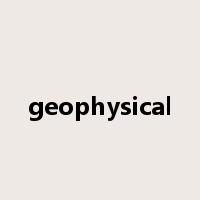 geophysical是什么意思