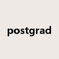 postgrad是什么意思