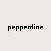 pepperdine是什么意思
