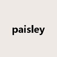 paisley是什么意思