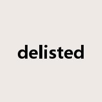 delisted是什么意思