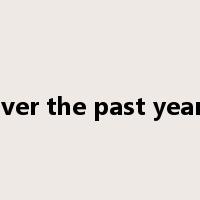 over the past years是什么意思