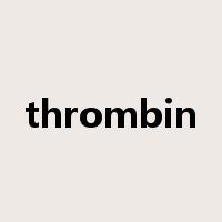 thrombin是什么意思