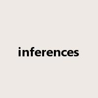 inferences是什么意思