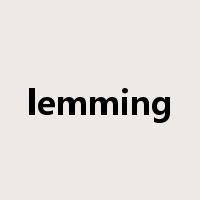 lemming是什么意思