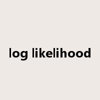 log likelihood是什么意思