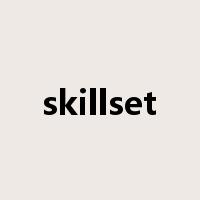 skillset是什么意思