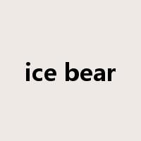 ice bear是什么意思