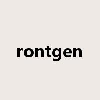 rontgen是什么意思