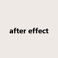 after effect是什么意思