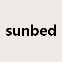 sunbed是什么意思