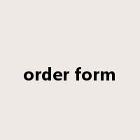 order form是什么意思