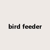 bird feeder是什么意思