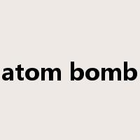 atom bomb是什么意思
