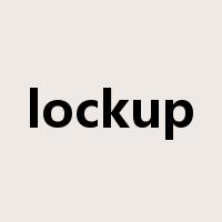 lockup是什么意思