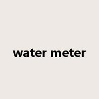 water meter是什么意思