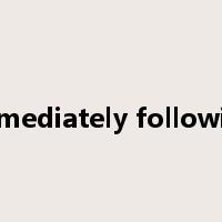 immediately following是什么意思