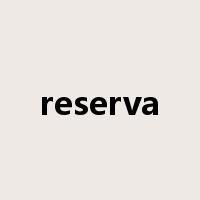 reserva是什么意思