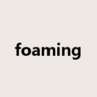 foaming是什么意思